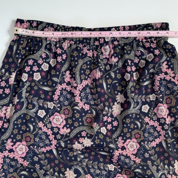Ann Taylor LOFT Godet Flutter Maxi Skirt Size Large - Picture 4 of 6